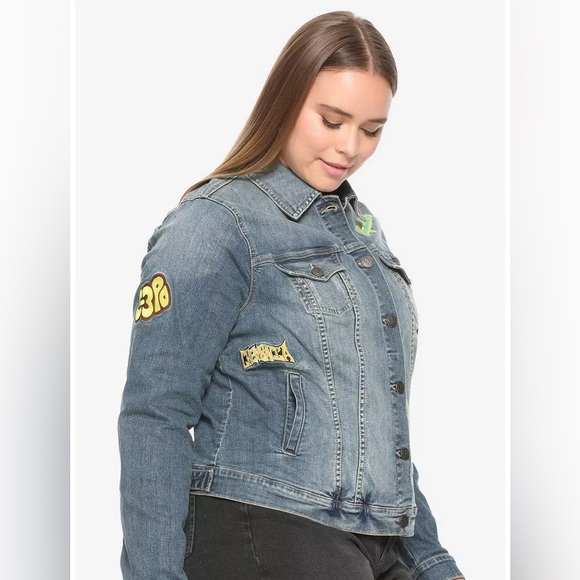 Her Universe Star Wars Leia Organa Patched Denim Jacket 6X US30 - Picture 3 of 14